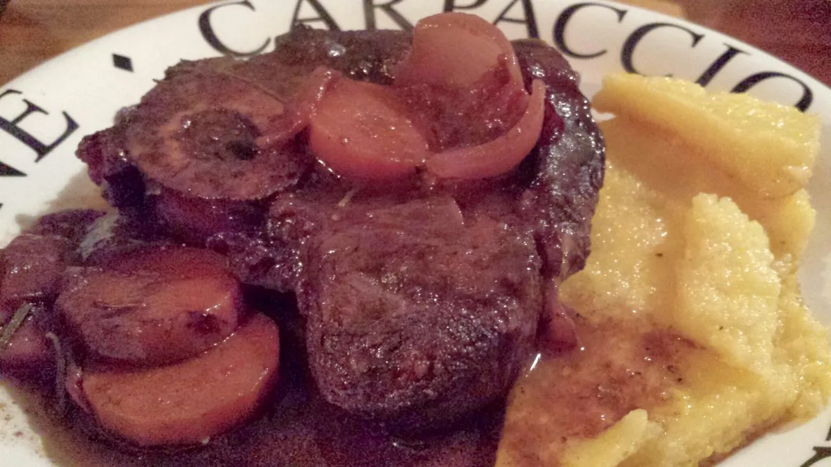 Ossobuco mit Polentaschnitten