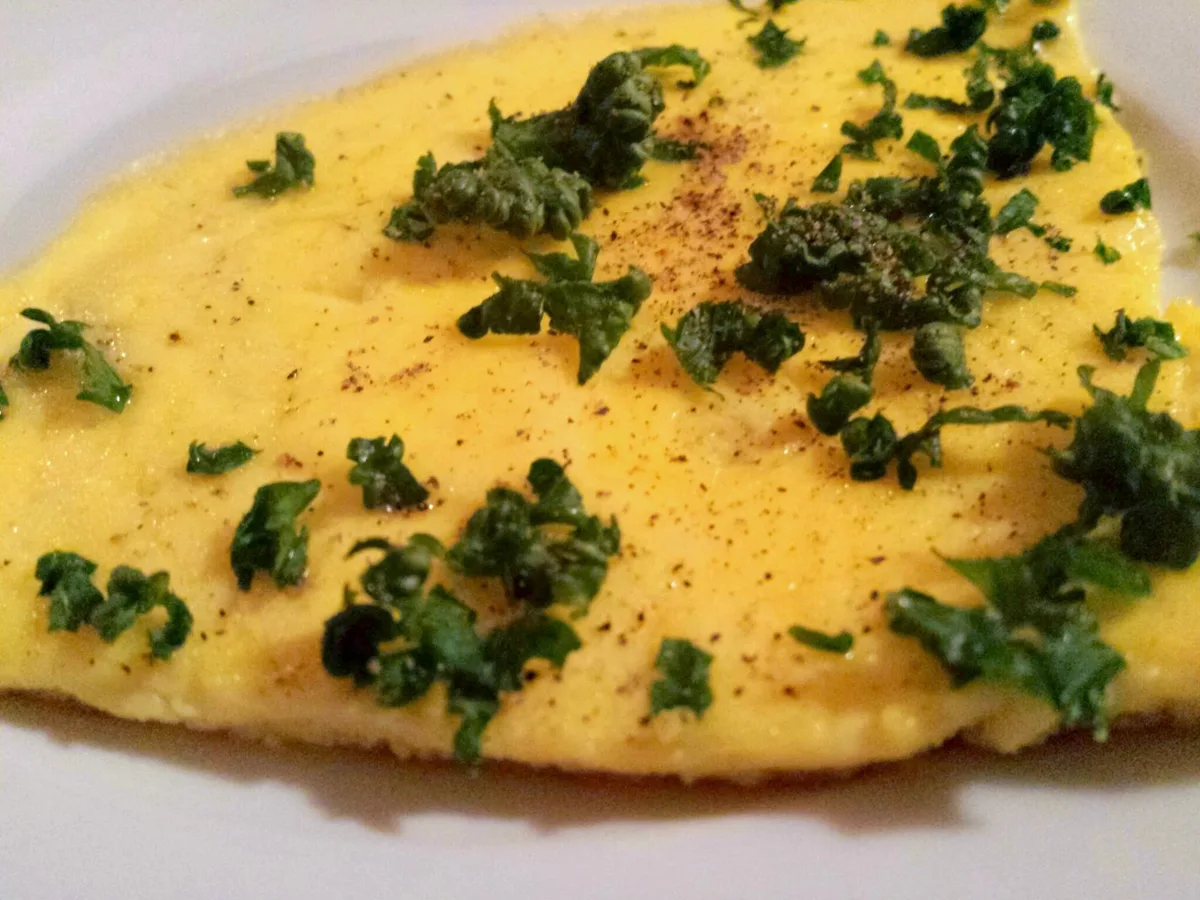 Omelette aus Enteneiern