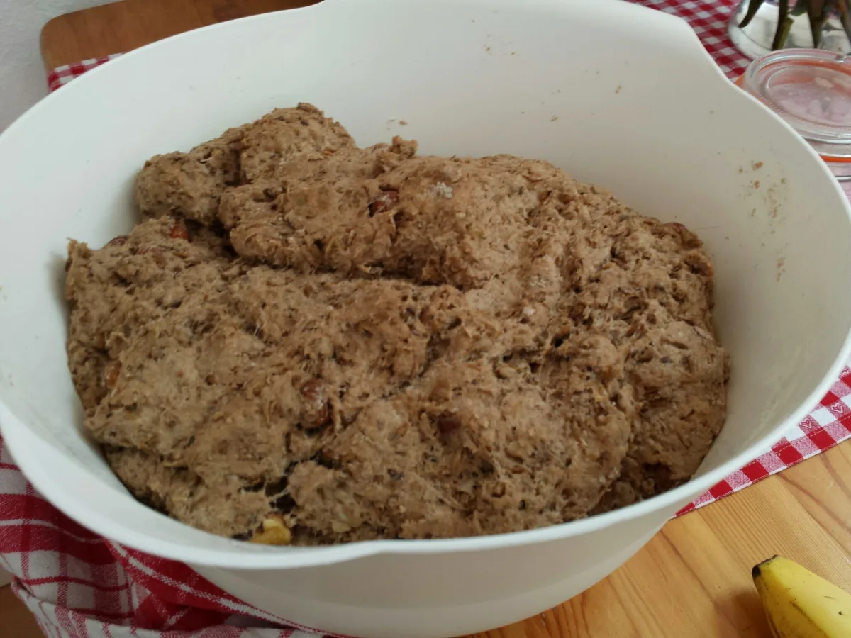 Treberteig nach dem Gehen