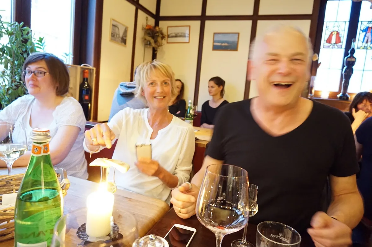 Noemi und Werner haben Spaß