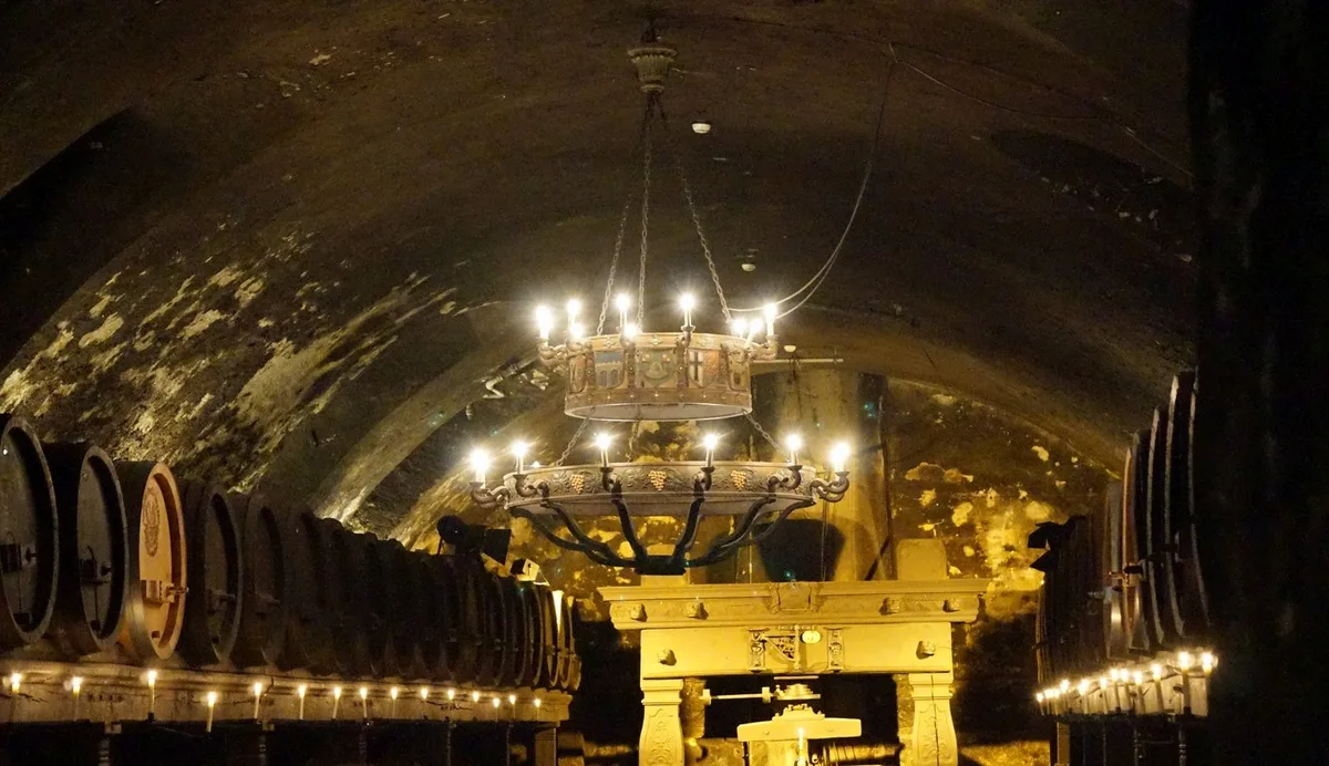 Der Staatliche Hofkeller unter der Würzburger Residenz.