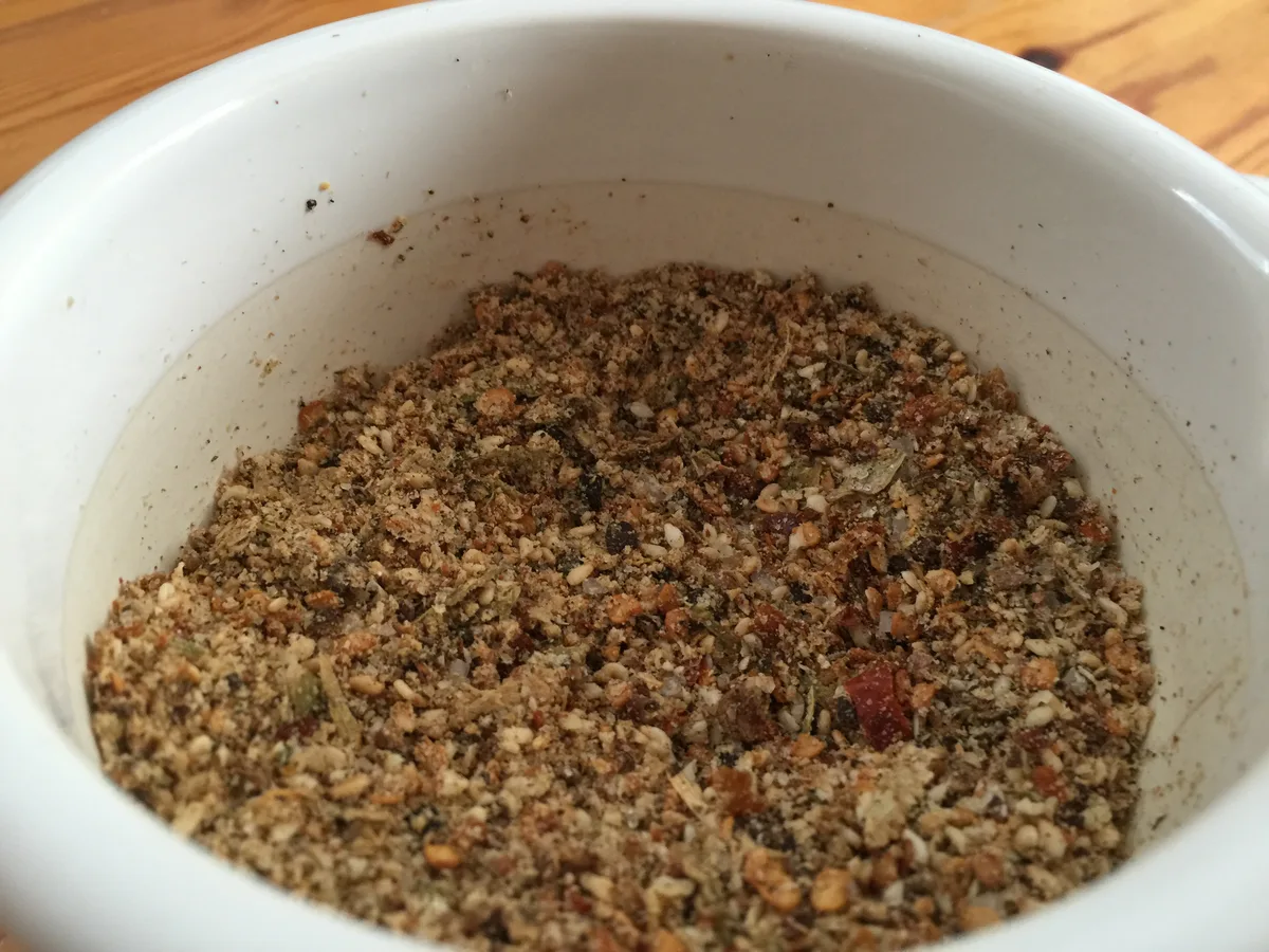 Die fertige Gewürzmischung - der Fußabstreifer am Vorhof der Hölle